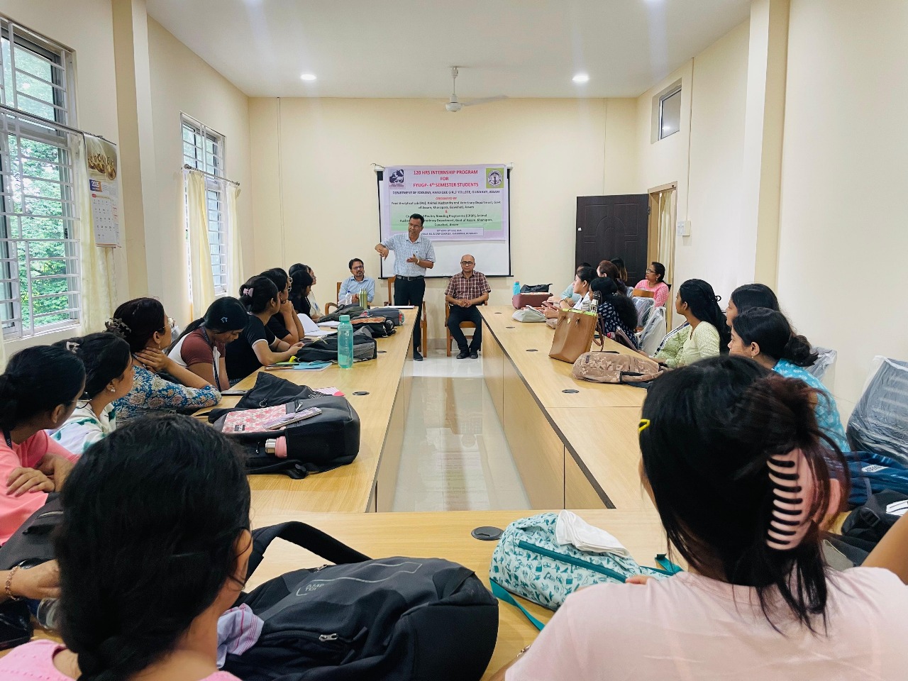 The inaugural program of the 120 hrs internship for FYUGP  4th-semester students