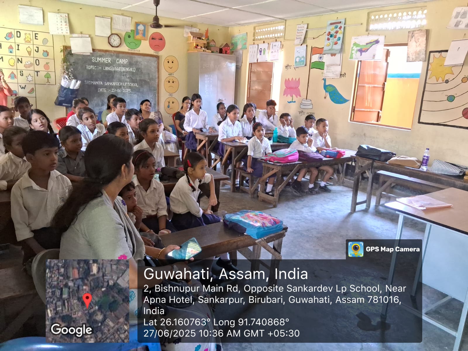 An extension activity with Srimanta Sankardev L. 0P. School, Kalapahar